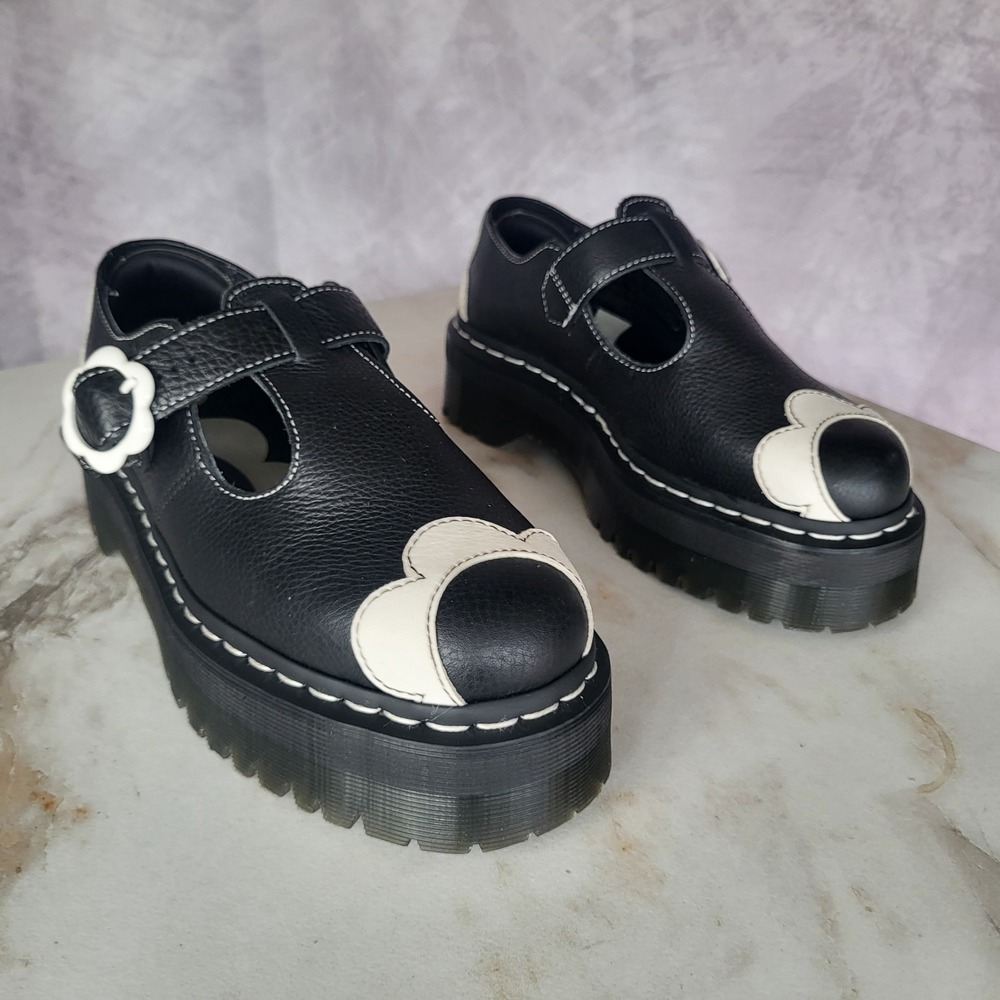 Dr. Martens BETHAN Size 8 Mary Jane Platform Shoes Women's Flower